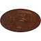 Ekena Millwork Darnay Ceiling Medallion (Fits Canopies up to 7 1/4"), 29 1/4"OD x 2"P, Burnished Mahogany Crackle CM29DABMC - alternate 2
